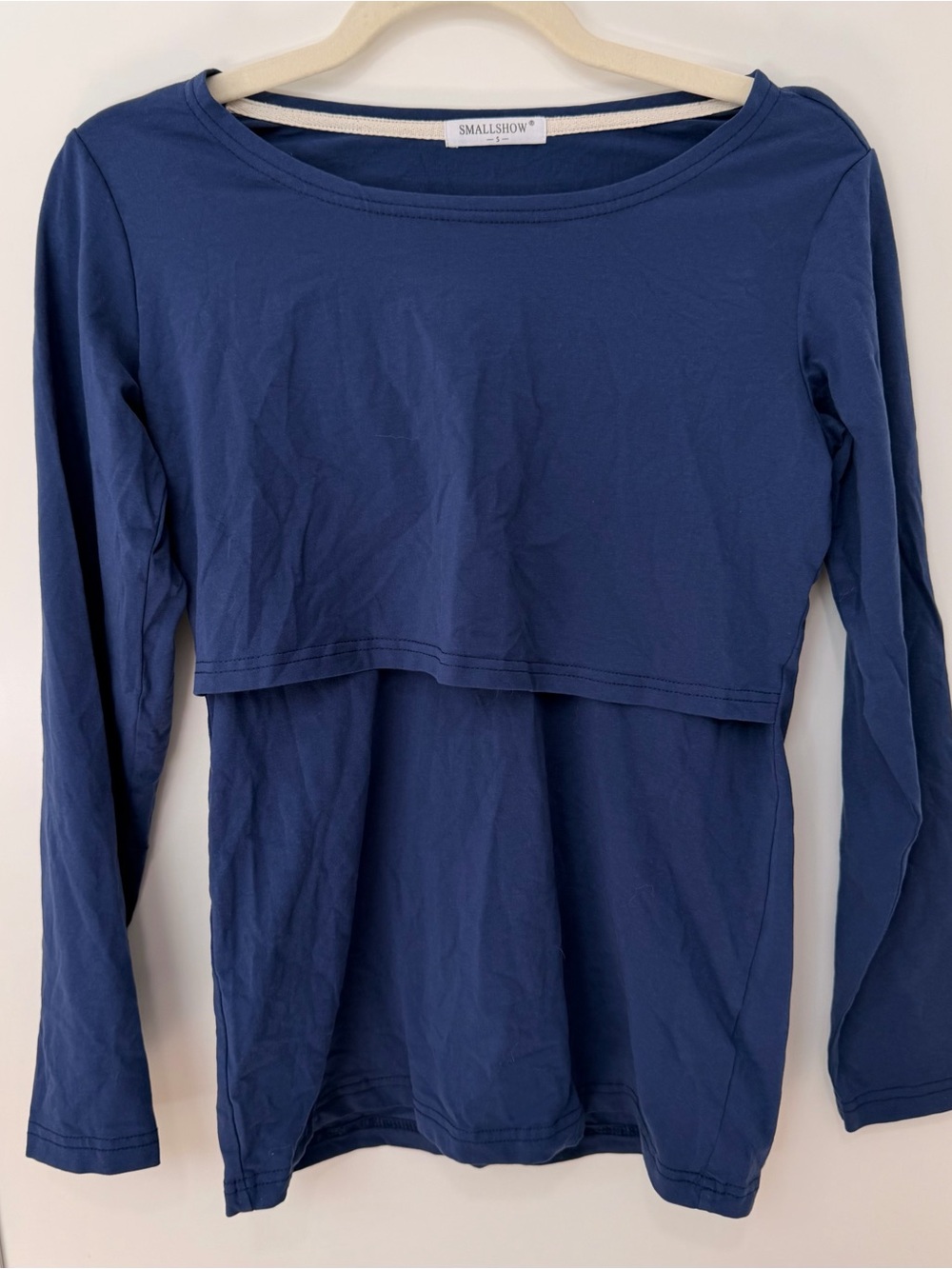 Smallshow cotton blend long sleeve nursing top size small bundle of 2